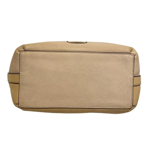 COACH - Beige Light Brown Multi Canvas Leather Handbag - Picture 4 of 10